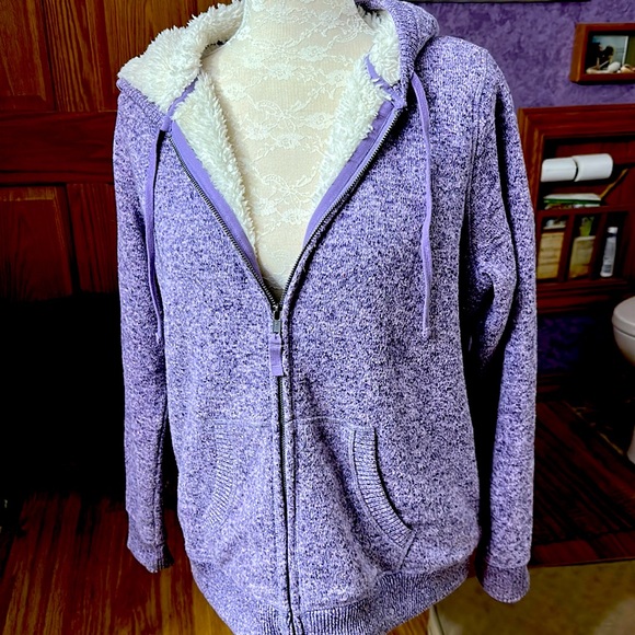 Fleece lined sweater jacket. Worn twice. Excellent condition. - Picture 1 of 4